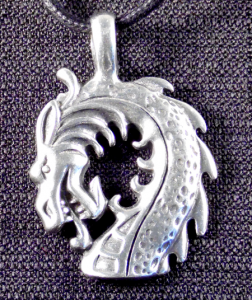 Dragon With Curved Neck Necklace