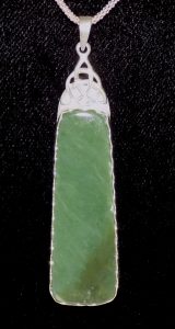 Jade pendant with Triquetra